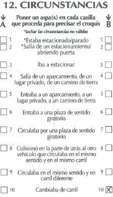 Como rellenar una declaración amistosa de accidente