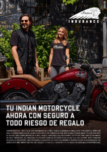 Nueva campaña de Seguro Incluido Indian Motorcycle