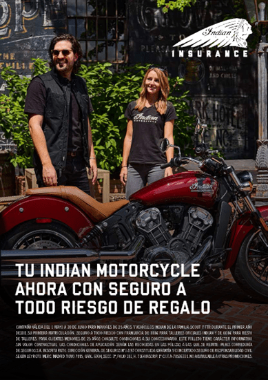 Nueva campaña de Seguro Incluido Indian Motorcycle