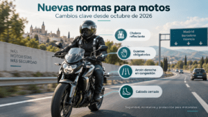 Nuevas normas para motos desde el 1 de octubre de 2026